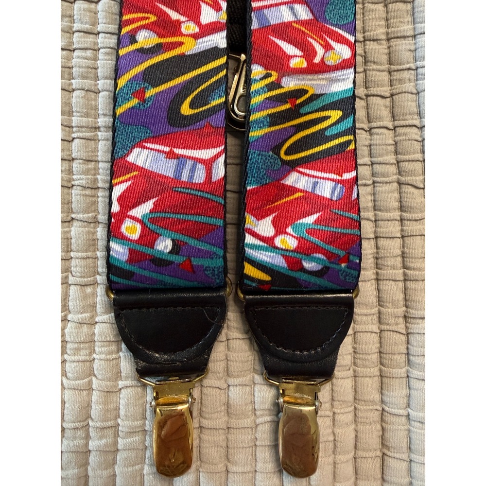 Vintage The Beatles Yellow Submarine Suspenders West Germany Clips Mens Braces